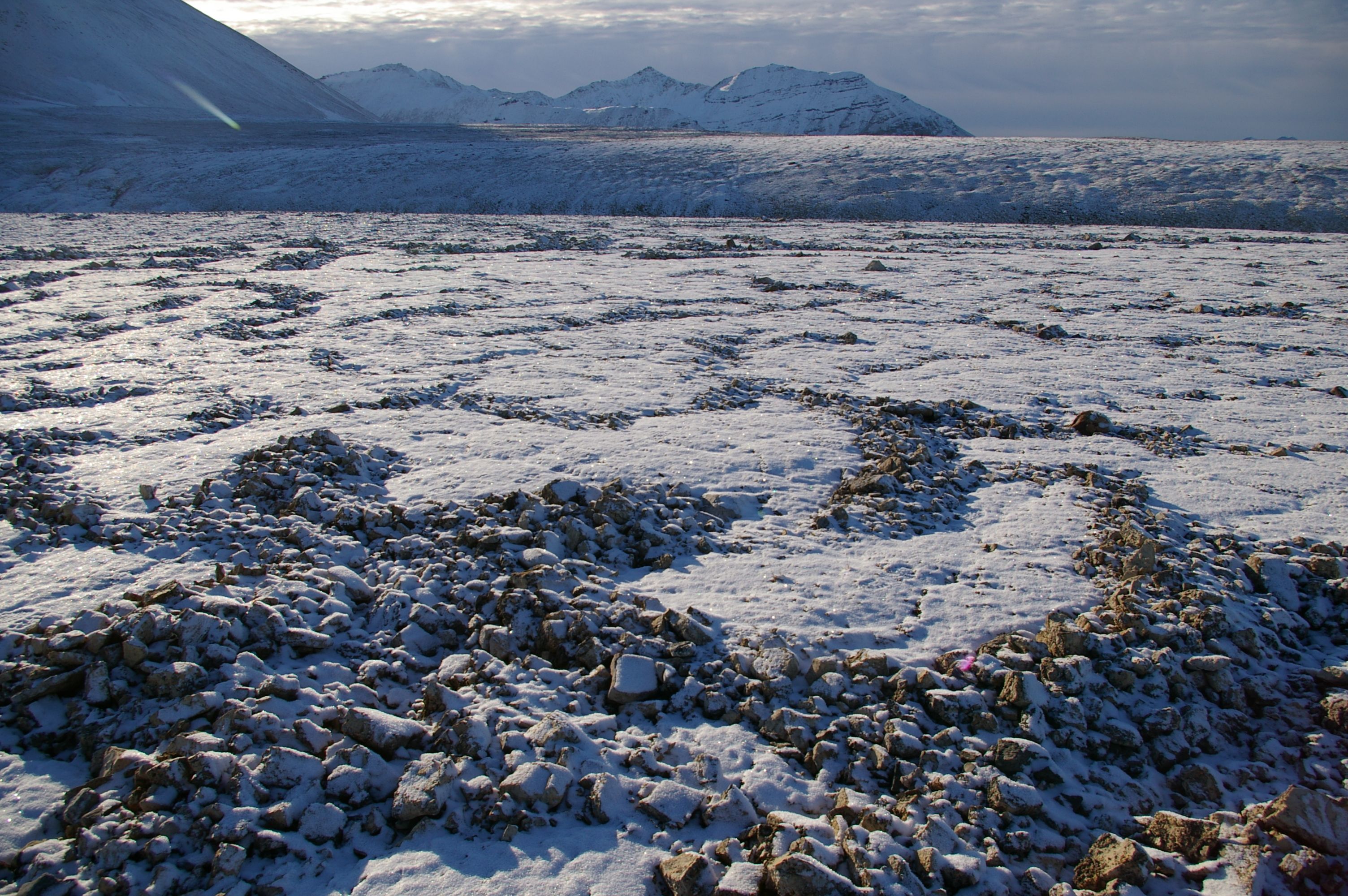 Frozen soil